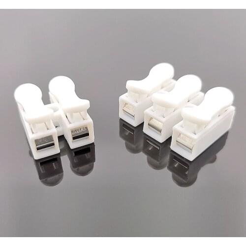 Mini Fast Wire Cable Connectors Universal Compact Conductor Spring Splicing Wiring Connector Push-in Terminal Block CH-2 CH-3