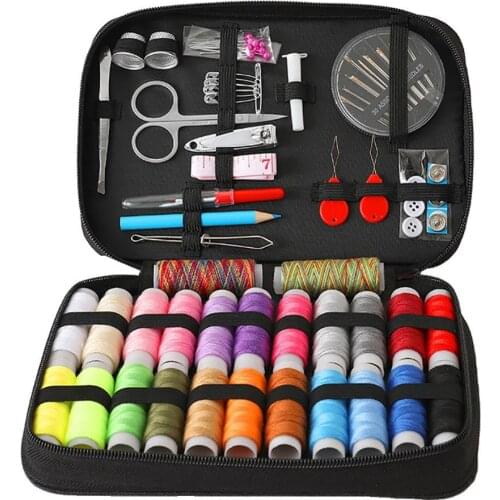 Sewing Box Kit Needle Threader Travelling Embroidery Sewing Needles Craft Quilting Stitching Sewing Kits Mom Gifts DIY