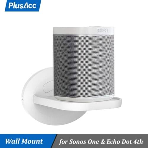 Wall Mount Shelf Holder Stand for Amazon Echo Dot 4th Gen Google Home Mini Nest Sonos One Play 1 and More Home Security Camera