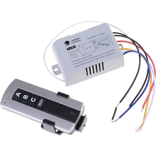 3 Channel Wireless Remote Control Switch Digital Remote Control Switch for Lamp & Light 23A12V Electrical Supplies HOT SALE