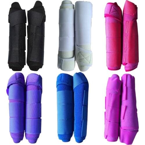 Horse Boots Equestrian Front Hind Tendon Boot Leg Protection, Horse Pony Jumping Boot Leg Protective Absorbing Breathable Boots