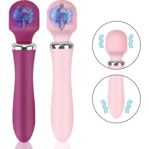 OLO G Spot vibrating Dildo Magic Wand AV Vibrator Dual Motors Vibrators Clitoris Stimulator Vaginal Massager Sex Toys for Woman