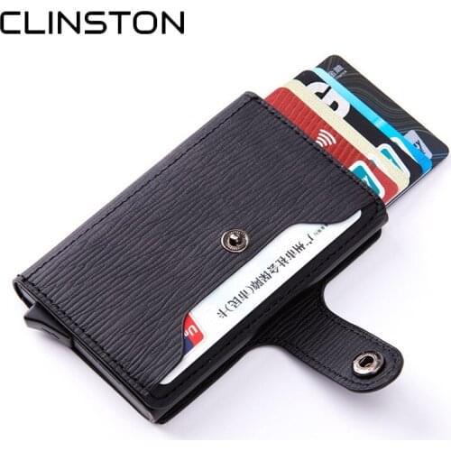 RFID Protected Mens Business Card Holder Male Aluminum Metal Slim ID Credit Cardholder Multifunction Mini Smart Wallet for Men