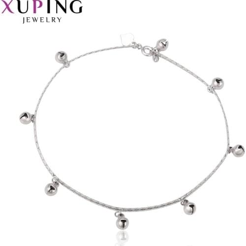Xuping Fashion Elegant Bells Shape Anklet for Women Girls Jewelry Christmas Gifts 74866