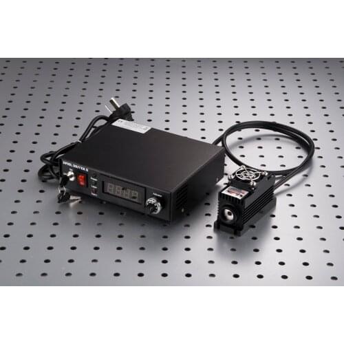 450nm 50mW Focusing Green Laser Dot Module Diode Fat Beam TTL/Analog 0-30KHZ with TEC Cooling 85-265V with power supply