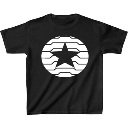 Falcon and Winter Soldier Shirt Bucky Barnes T Shirt Superhero Tee Kid Clothes Summer Child Short Sleeve Tshirts Girls Boys Tops