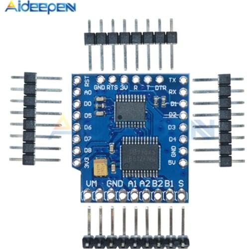 1Pcs Motor Shield For WeMos D1 Mini TB6612FNG Wemos I2C Dual Motor Driver Shield Driving Module With Serial Pot DC 15V 1.2A