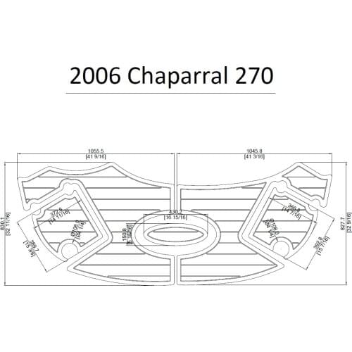 2006 Chaparral 270/276 Signature Swim Platform Pad Boat EVA Teak Decking 1/4" 6mm