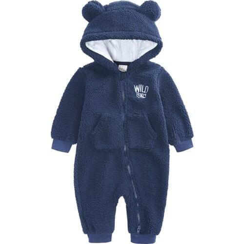 2021 Baby Romper Winter Warm Cotton Newborn Baby Clothes Ropa De Bebe Kids Jumpsuit