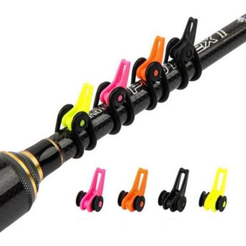 5pcs/lot Plastic Fishing Device For Hanging Lure On The Rod Hook Hanger Fishing Rod Pole Hook Keeper For Lockt Bait