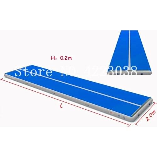 Free shipping free pump, 7x2x0.2m inflatable gymnastics mat, inflatable gym equipment inflatable air tumble track