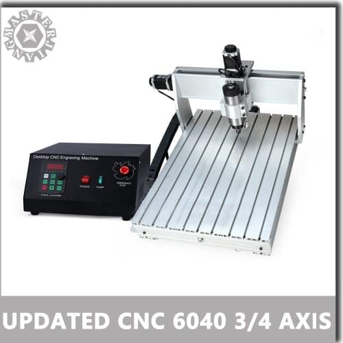 CNC 6040 800W/ 1.5KW/ 2.2KW 3 axis 4 axis Mach3 CNC Air Cooling Engraving machine USB Control woodworking Milling machine