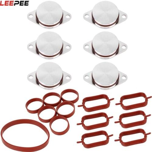 Diesel Swirl Flap Blanks with Intake Manifold Gasket For BMW M57 E39 E60 E46 E38 E53 E83 E65 E61 E70 E71 E92 X3 X5 X6