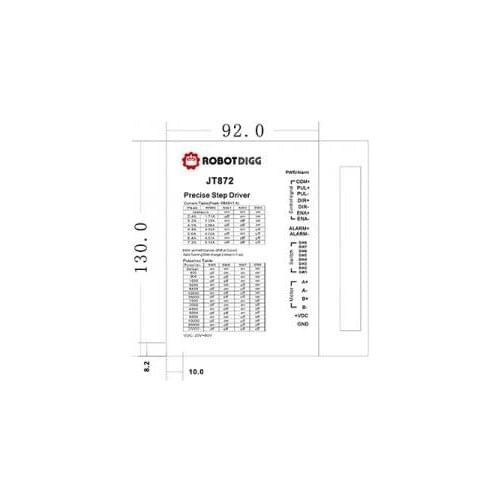 80VDC 7.2A DSP Stepper Motor Driver