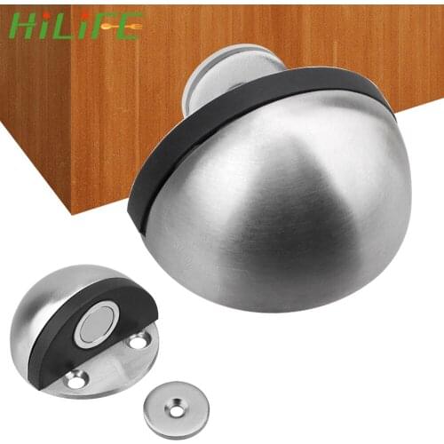 HILIFE Door Stopper Door Holder Furniture Hardware Magnet Door Stops Stainless Steel Home Improvement