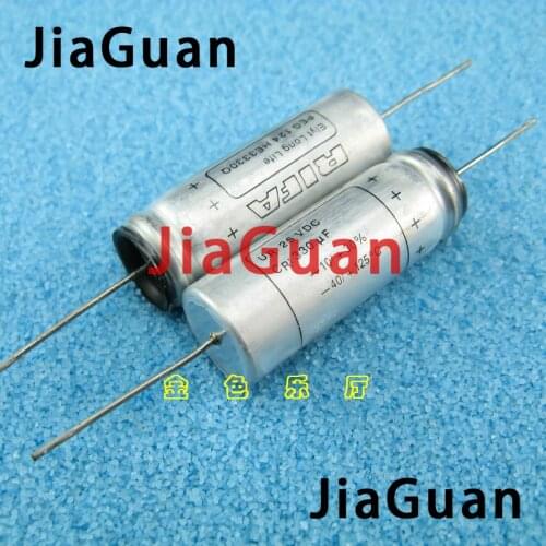 2PCS NEW RIFA PEG124 25V330UF 13x36MM HiFi Audio axial electrolytic capacitor PEG 124 330uF/25V Filter amplifier 25V 330UF