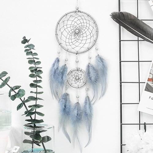 Colorful Decorative Dream Catcher Wall Hanging Dreamcatcher Pendant Creative Car Hanging kids Room Home Wind Chimes Decorations