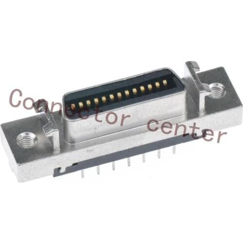 MDR SCSI Connector 1.27mm 26POS Straight 180Degree