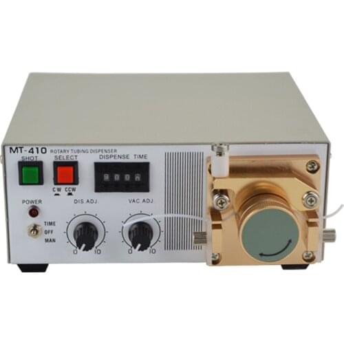 MT-410 Peristaltic Automatic Glue Dispenser Precision Manual Rotary Tubing Dispenser 0.0001ML 110V/220V