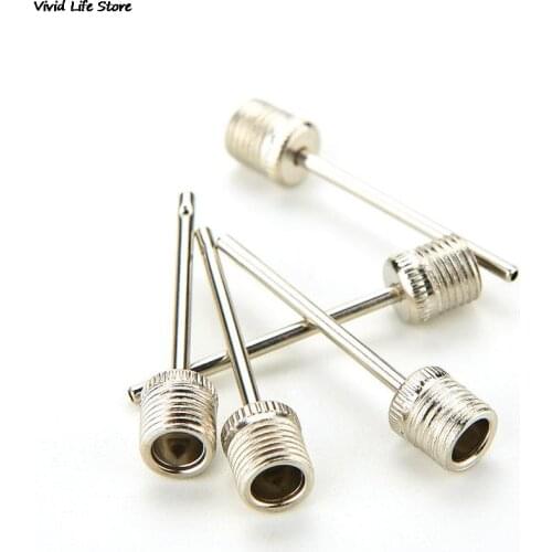 5PcsSport Ball Inflating Pump Needle For Football Basketball Soccer Inflatable Air Valve Adaptor Stainless Steel Pump Pin