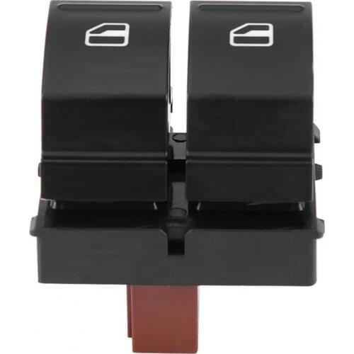 Car Window Switch Eco-friendly Stable ABS Front Left Vehicle Window Switch Button 1Z0959858 for Skoda Fabia 2 2006-2015