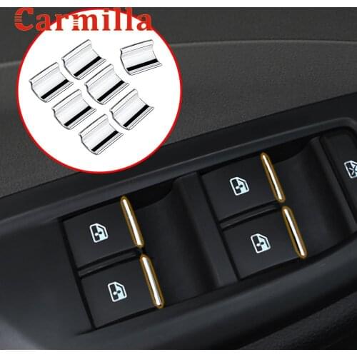 Carmilla Car Door Window Switch Lift Button Cover Trim for Chevrolet Cruze 2009-2014 Malibu 2012-2014 for Opel Mokka Insignia