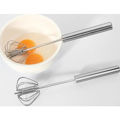 Semi-automatic Egg Beater Stainless Steel Egg Whisk Manual Hand Mixer Egg Stirrer Kitchen Accessories Kitchen Utensils Cake Tool
