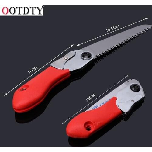 OOTDTY Portable Trimming Hand Saw Folding Fruit Tree Pruning Garden Yard Tool 130mm