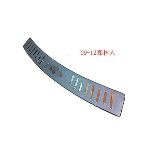 Stainless steel Rear Bumper Protector Sill Trunk Rear guard Tread Plate For Subaru Forester 2009-2012