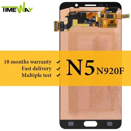 Super AMOLED LCD For Samsung Note 5 N9200 LCD Display With Touch Screen Digitizer 5.7 Inch For SamsungNote 5 N9200 Screen