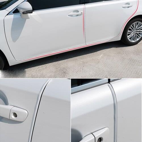 U Type Car Door Edge Rubber Scratch Protector Strips for Volkswagen Polo Passat B6 B5 CC Tiguan Golf Ford Focus KIA Rio