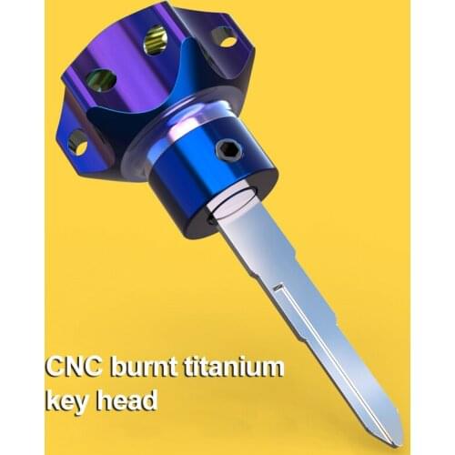 Universal Modified CNC Modified Burnt Titanium Key Shell Key Handle Key Shell For KTM 125 Rowing 400 Mavericks UM