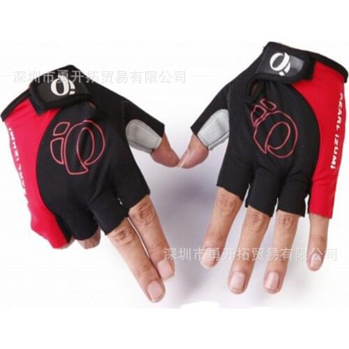 Cycling Gloves Summer Bicycle Exercise One-Word Rice Mitten Half-Fingers Mountain Bikes Short Fingers Protection Equipment