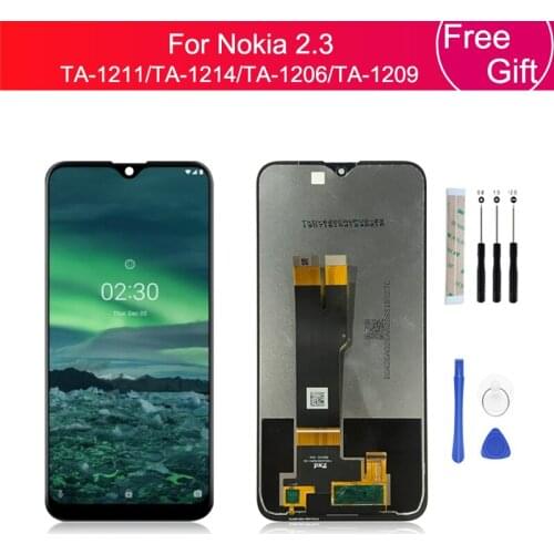 For Nokia 2.3 LCD Display Touch Screen Digitizer Assembly TA-1211 TA-1214 TA-1206 TA-1209 lcd Replacement Repair Parts 6.2"