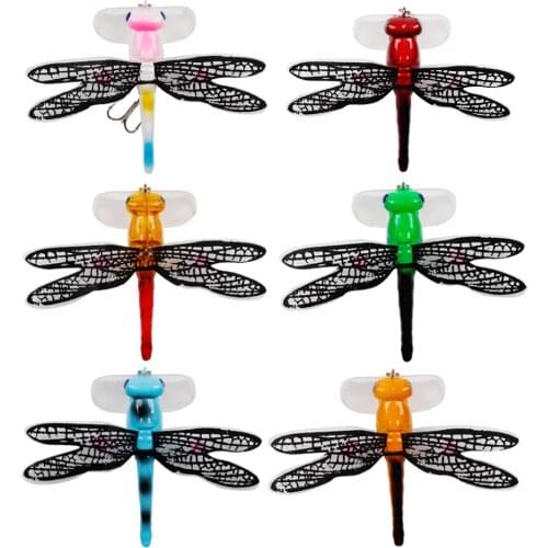 1pcs Topwater Dragonfly bait Artificial 6g 75mm Trout Popper Wobblers Fly Fishing Lure Simulation Dragonfly Baits Accessories