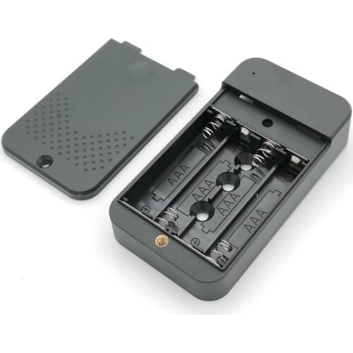 Black Plastic Battery Box Enclosure Case For Access Control System Easy Installation Have Control Board Position