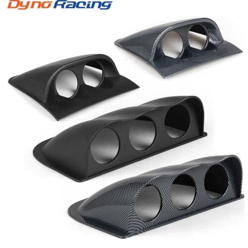 2 inch 52mm Racing Dash Board Dual Triple Gauge Pod Black Carbon Fiber Color Gauge Pod Mount Holder