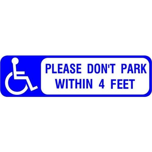 Interesting Wheelchair Disability Lift Mobility Car Sticker Accessories Car Styling Decal Vinyl Car Window Cover PVC 15cm*4cm