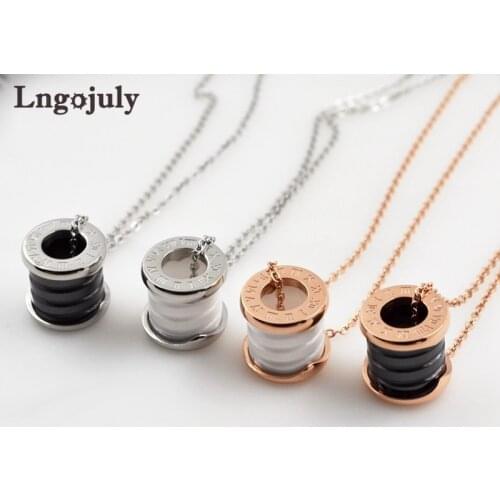 Fashion Titanium Steel Pendant Necklaces For Women Anniversary Engagement Wedding Necklace Accessoeries Jewelry Gift Wholesale