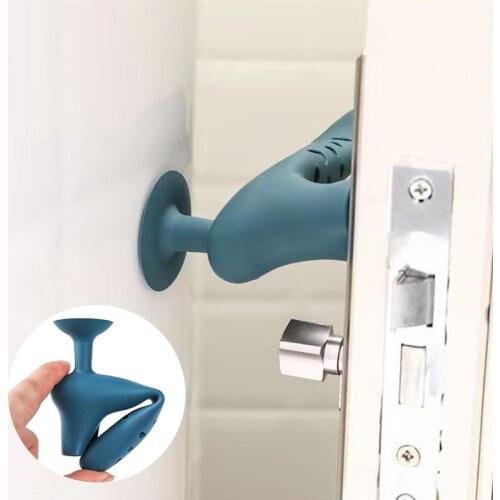 Anti Collision Doorknob Sleeve Sucker Type Silent Doorknob Protective Sleeve Wall Anti Collision Silicone Doorknob Gloves