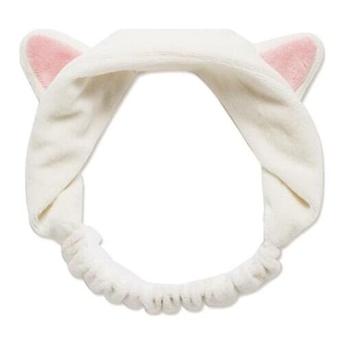 New Cute soft cartoon cat ears headband women hair band fit for washing face and making up head-ware for girls