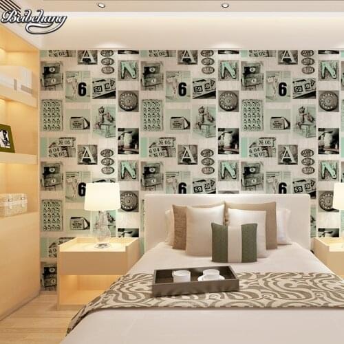 Beibehang and modern personality, fashion, letters, wallpaper, bedroom, living room, restaurant, cafes, hotel works wallpaper
