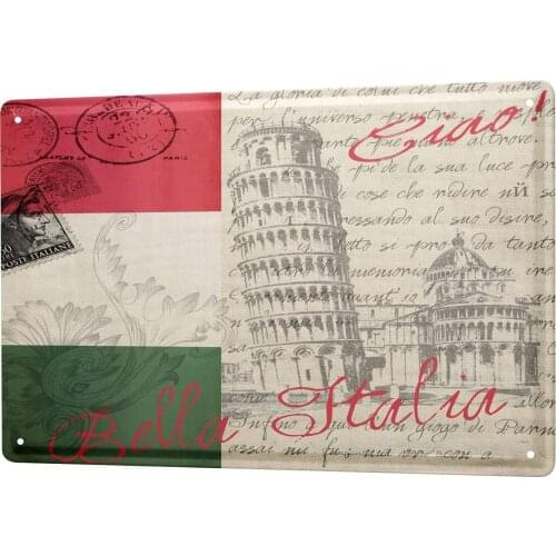 SINCE 2004 Tin Sign Metal Plate Decorative Sign Home Decor Plaques Pisa Italy 20X30CM