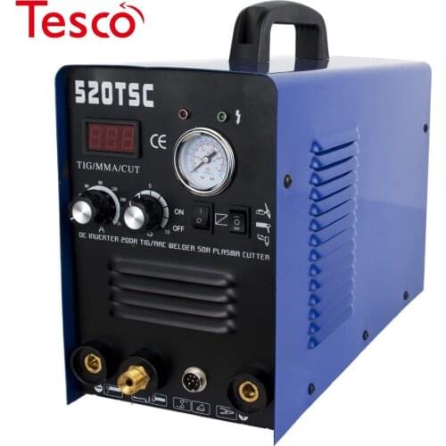 Plasma Cutter 3 in 1 50A Cutter 200A TIG/MMA Multifunction Welding Machine With Consumables (520TSC) TIG CUT MMA 3 IN 1
