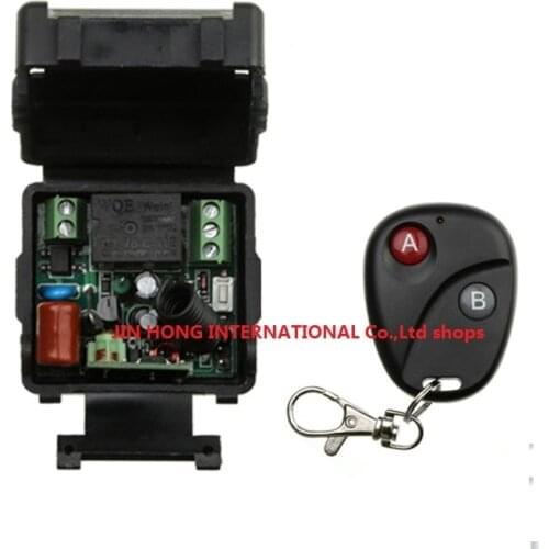 AC 220V 1CH RF wireless remote control switch 1 pics receiver +1 pics transmitter With 2 buttons A for ON and B for OFF