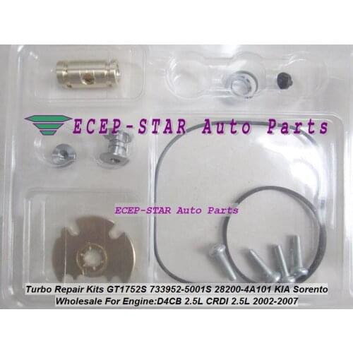 Free Ship Turbo Repair Kit rebuild kits GT1752S 733952-5001S 733952-0001 28200-4A101 733952 For KIA SORENTO 02-07 D4CB 2.5L CRDI