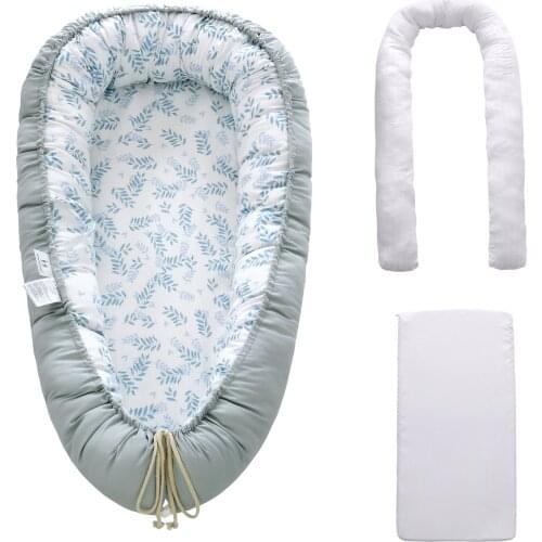Removable Portable Sleeping Nest for Baby Bed Crib Travel Playpen Cushion Newborn Cot Infant Toddler Cradle Bassinet Mattress
