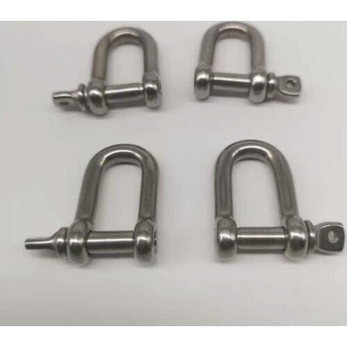 Stainless steel 304 D- dee shackle M4/M5/M6/M8/10/M12 , High quality antirust shackle , sus304