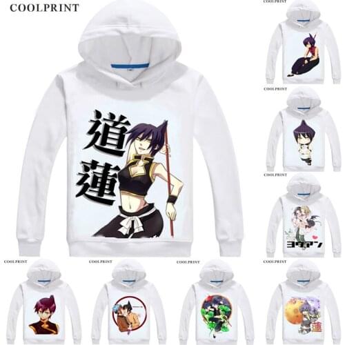Tao Ren Dao Lian Mens Hoodies Shaman King Hiroyuki Takei Shaman Kingu Men Sweatshirt Streetwear Anime Hoodie Printed Long Hooded