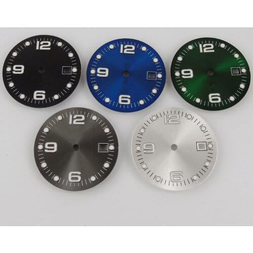 High Quality 31.5mm Watch Dial Nologo with Date Window Fit ETA 2836 MIYOTA Movement